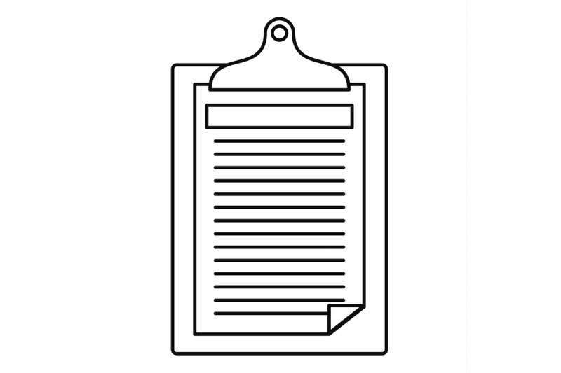 check-paper-tax-icon-outline-style