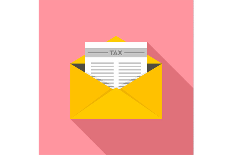 tax-mail-icon-flat-style