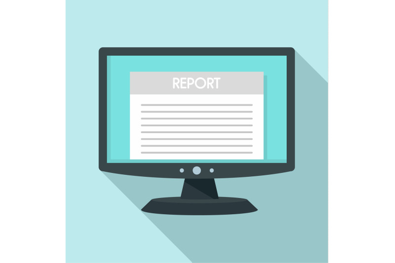 digital-tax-report-icon-flat-style