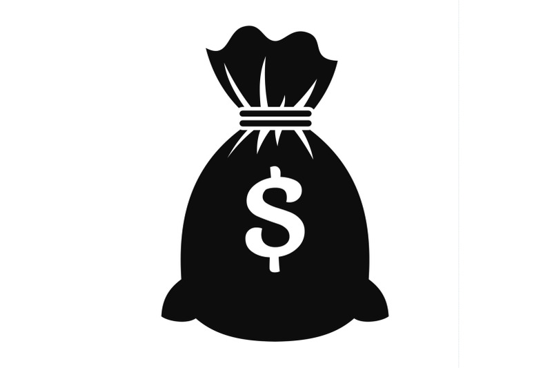 money-bag-icon-simple-style