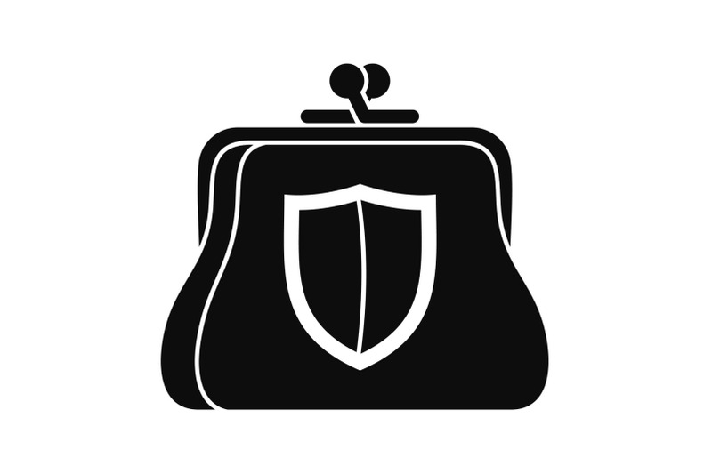 secure-purse-icon-simple-style