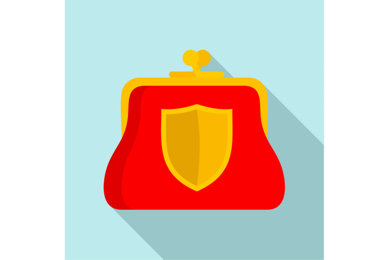 secure-purse-icon-flat-style