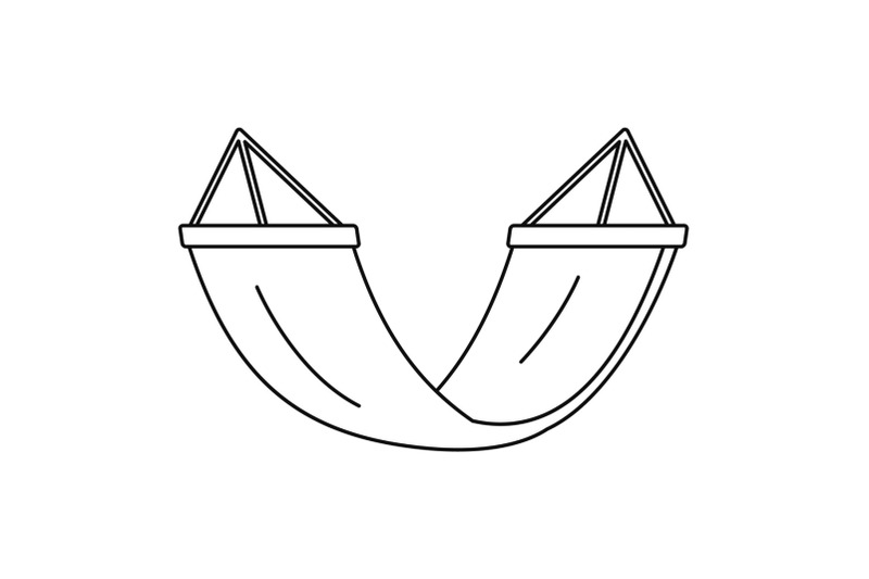 rest-hammock-icon-outline-style