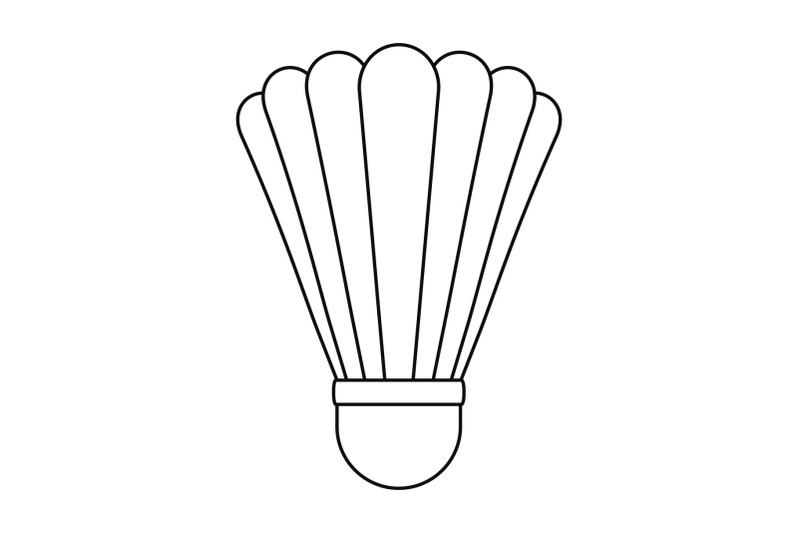 shuttle-birdie-equipment-icon-outline-style