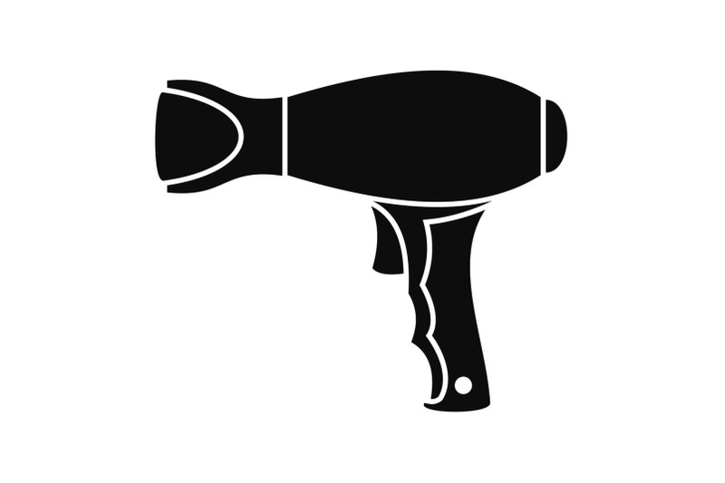 woman-hair-dryer-icon-simple-style