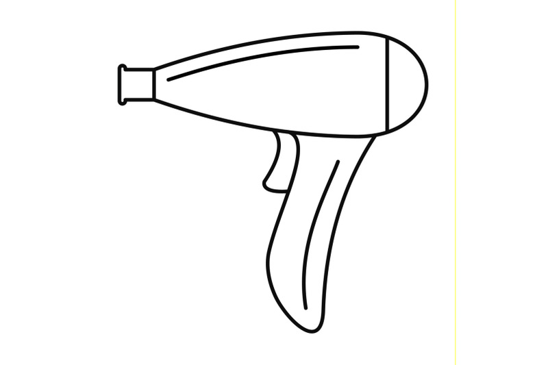 hair-dryer-icon-outline-style