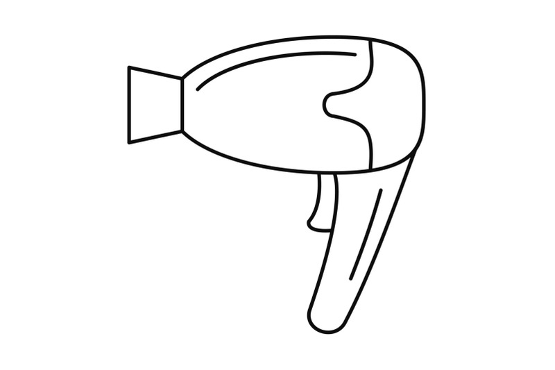 home-hair-dryer-icon-outline-style