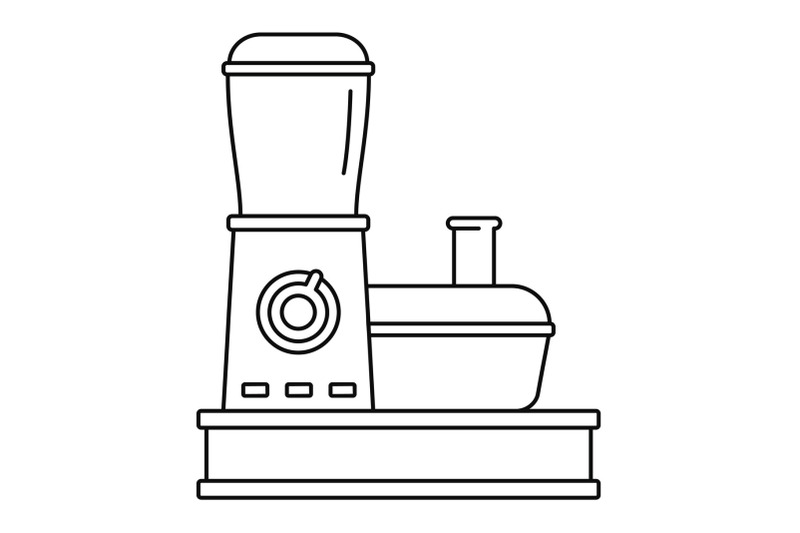 food-processor-icon-outline-style