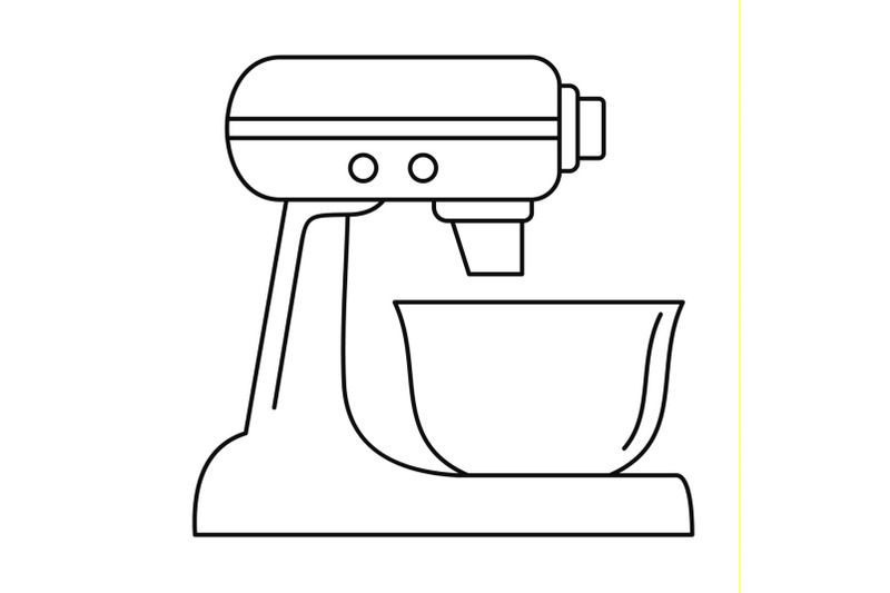 Machine mixer icon, outline style By Anatolir56 | TheHungryJPEG.com