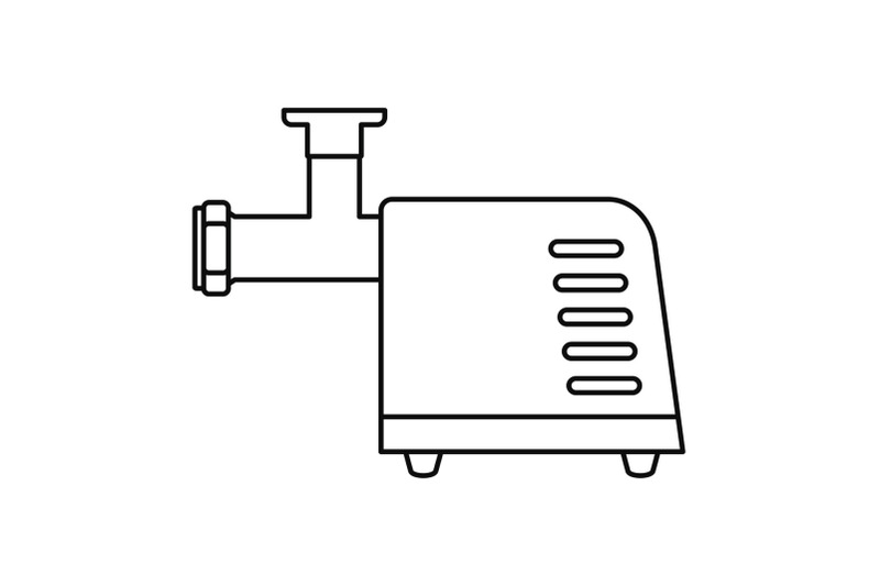 electric-meat-grinder-icon-outline-style