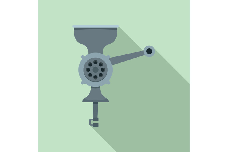 hand-meat-grinder-icon-flat-style