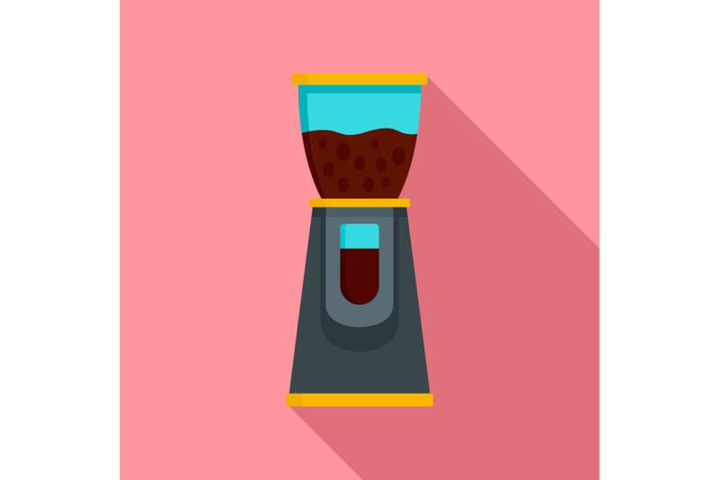 electric-coffee-grinder-icon-flat-style