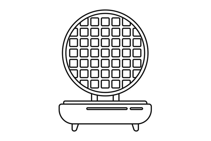 waffle-maker-icon-outline-style