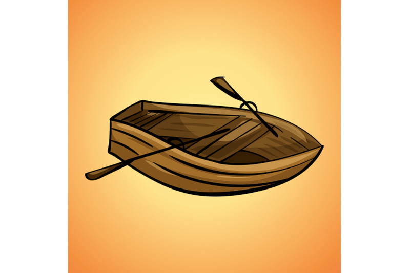 wood-boat-icon-cartoon-style