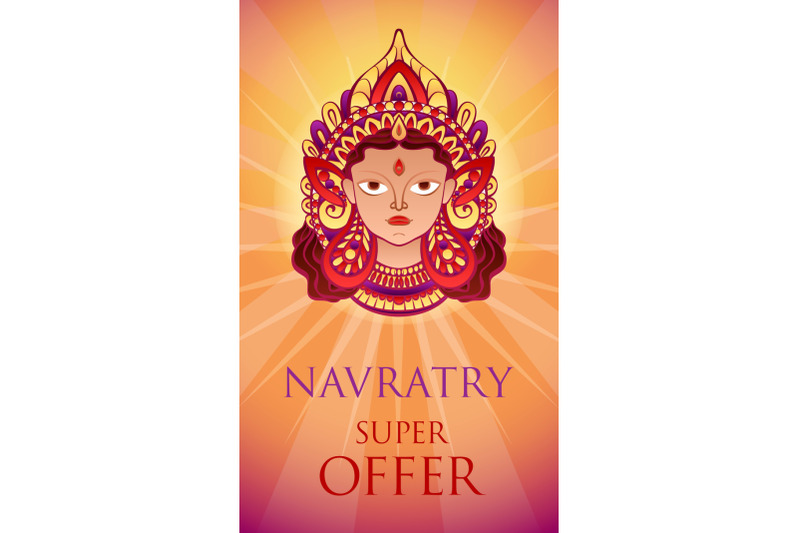 navratry-sale-offer-concept-banner-cartoon-style