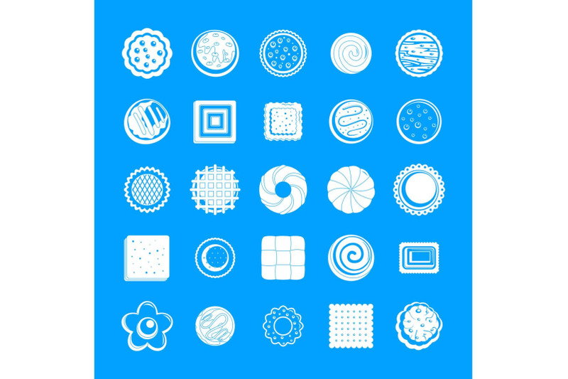 cookies-biscuit-icons-set-simple-style