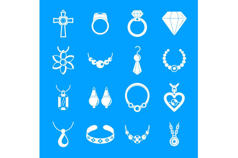 jewellery-necklace-luxury-icons-set-simple-style
