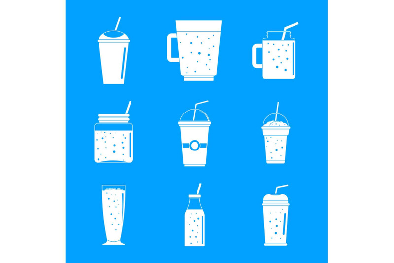 smoothie-fruit-juice-icons-set-simple-style