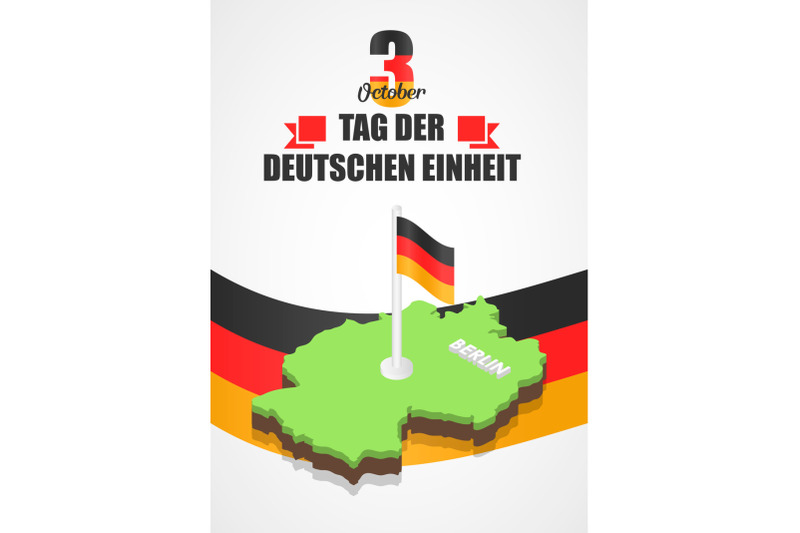 german-unity-day-concept-background-isometric-style