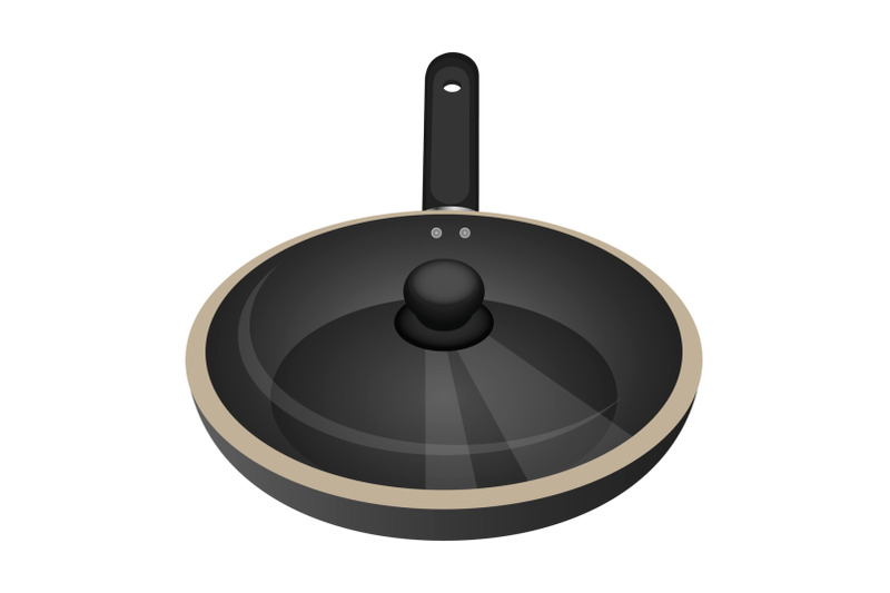 pan-with-glass-lid-icon-isometric-style