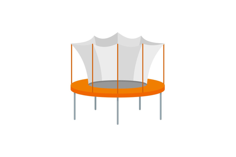 kid-trampoline-icon-flat-style