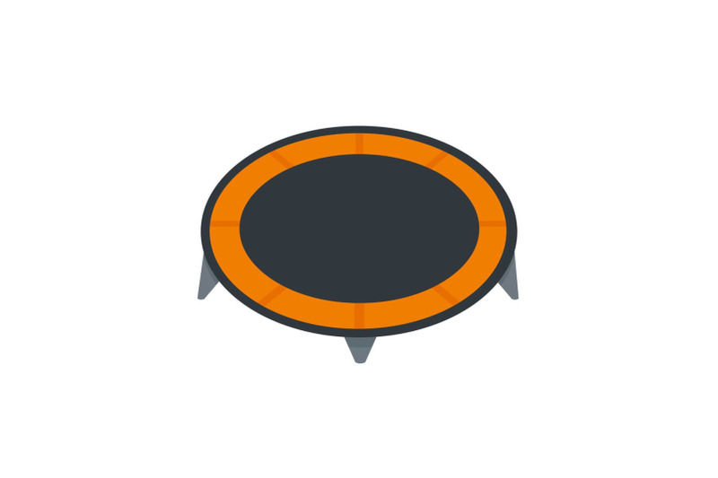 house-trampoline-icon-flat-style