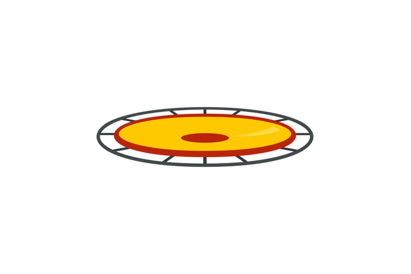 amusement-trampoline-icon-flat-style