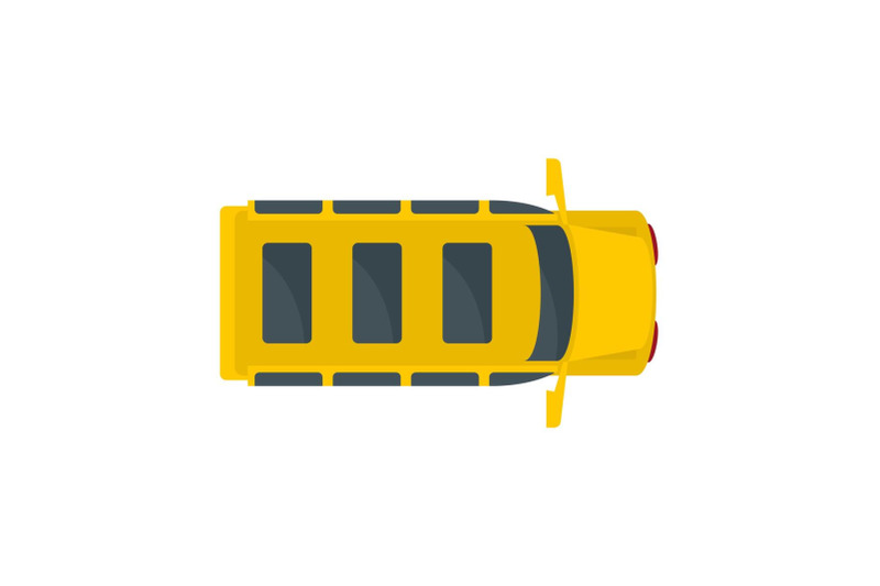 top-view-school-mini-bus-icon-flat-style