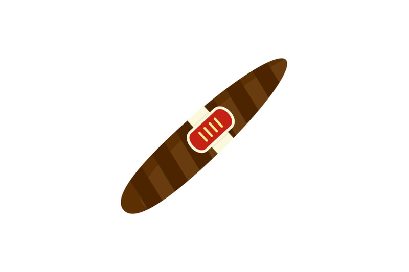 luxury-cigar-of-cuba-icon-flat-style