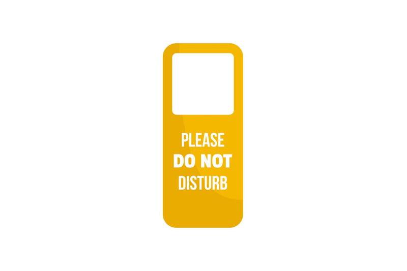 door-hanger-tag-icon-flat-style