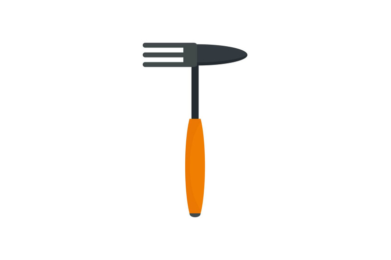 hand-rake-tool-icon-flat-style