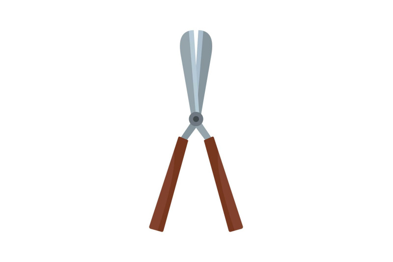 scissors-bush-icon-flat-style