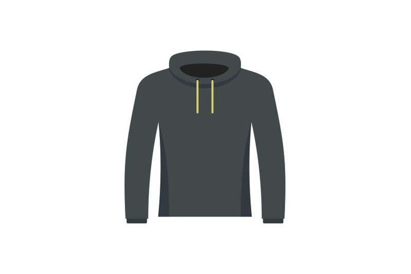 hip-hop-hoodie-icon-flat-style