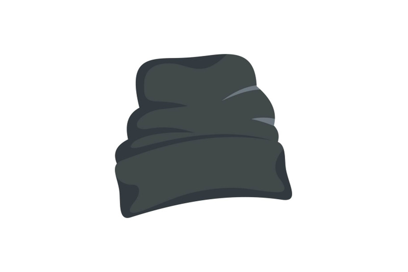 beanie-hat-icon-flat-style