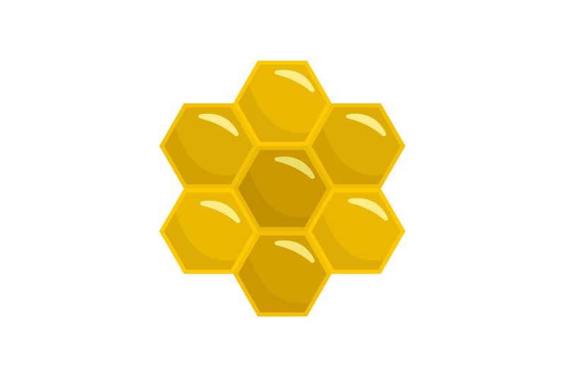 honey-comb-of-bee-icon-flat-style