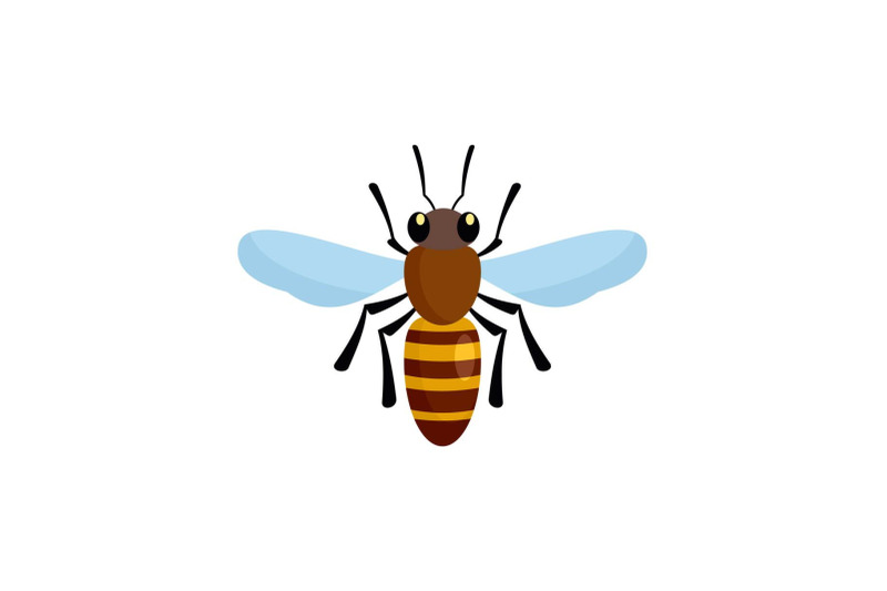 bee-queen-of-insect-icon-flat-style