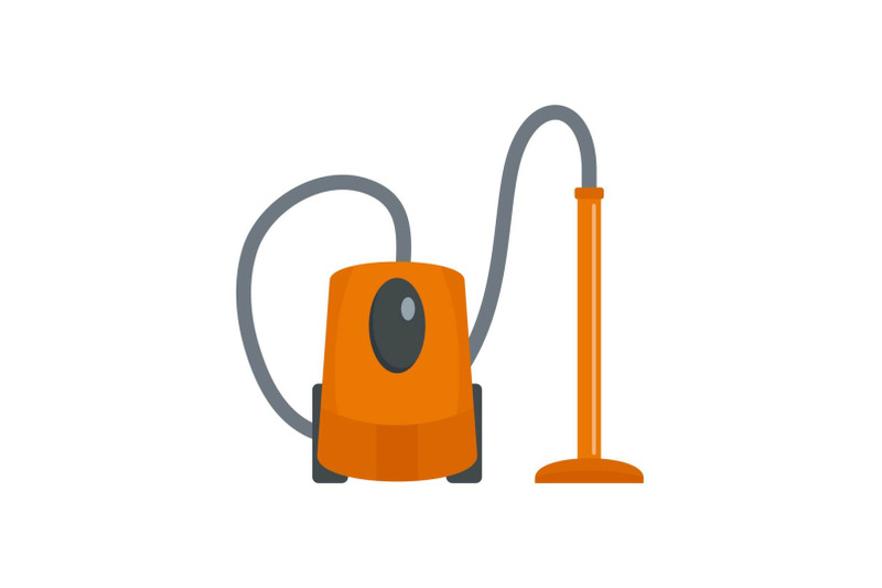 plastic-vacuum-cleaner-icon-flat-style