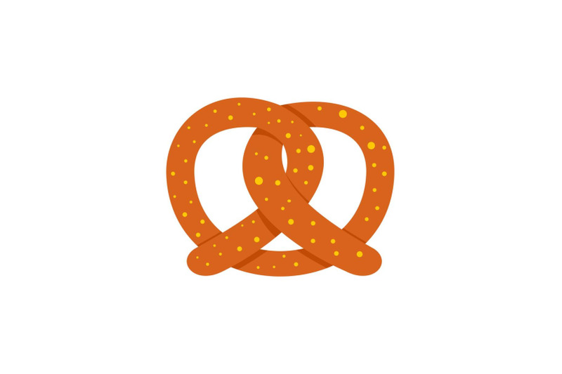 pretzel-icon-flat-style