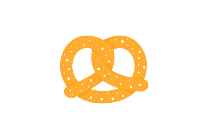 soft-pretzel-icon-flat-style