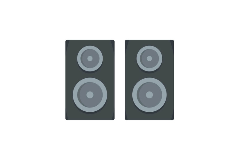 studio-speakers-icon-flat-style