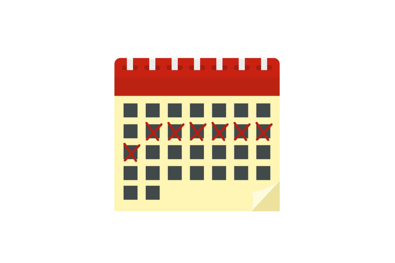 contraceptive-calendar-icon-flat-style