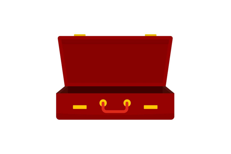 leather-suitcase-icon-flat-style