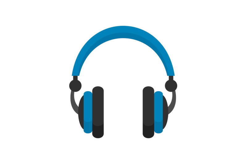 retro-headphones-icon-flat-style