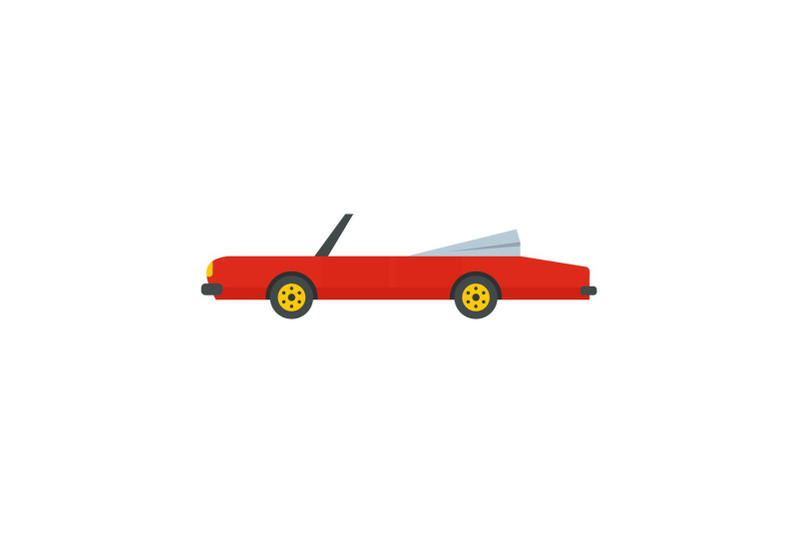 rap-american-car-icon-flat-style