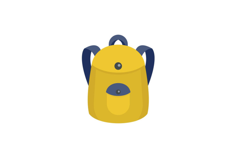 school-backpack-icon-flat-style