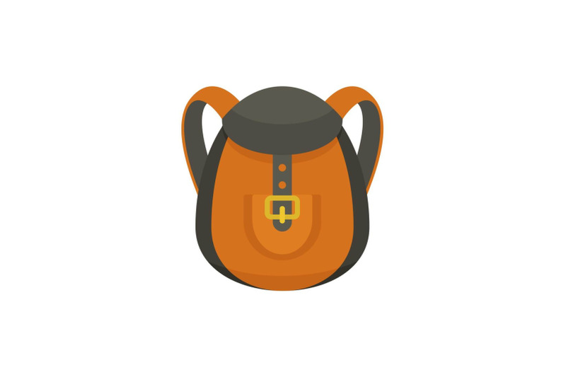 camp-backpack-icon-flat-style