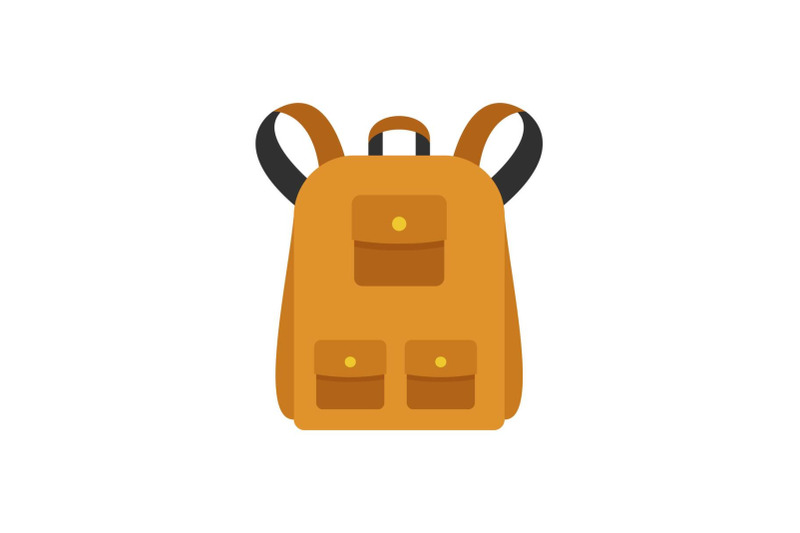 traditional-backpack-icon-flat-style