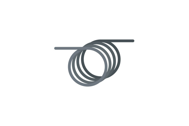 spiral-cable-icon-flat-style