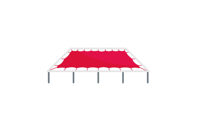 big-trampoline-icon-flat-style