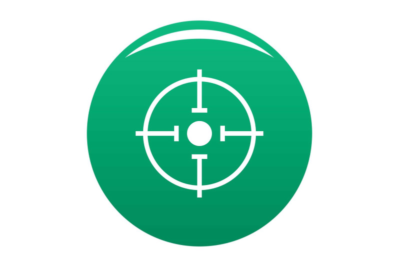 important-target-icon-vector-green